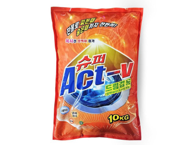 슈퍼 Act-v 액티브 일반 드럼 겸용 세탁 가루 세제 10kg