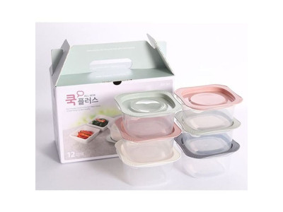 쿡플러스 냉동밥용기 전자레인지 소분 용기 300ml 6p
