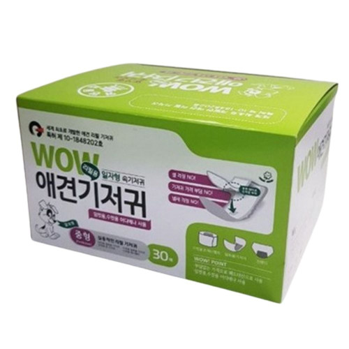 강아지 리필용 속기저귀 중형 30매 1P 매너벨트 배변