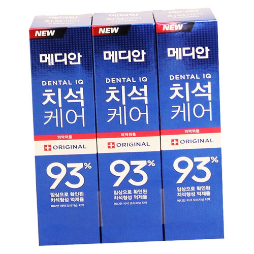 메디안 치석케어 치약 3입 1P 강력한 잇몸질환 예방