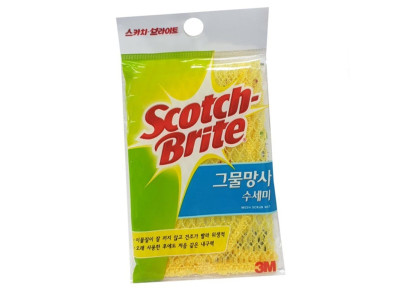 3M 스카치 브라이트 그물 망사 수세미 1P