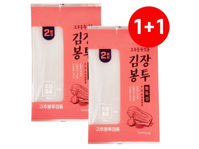 감동 1+1 김장봉투 (드럼통용 2매) 고추봉지 김치비닐