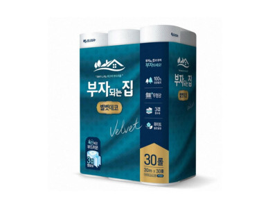 모나리자 부자되는집 벨벳데코 3겹30롤 화장지