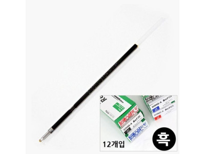 동아 애니볼 볼펜리필 1 6mm 흑색 12개입