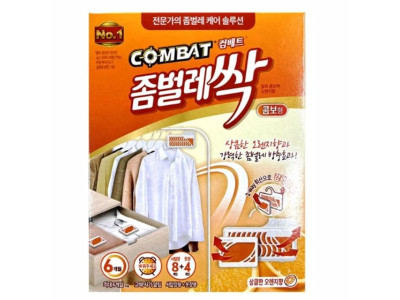 컴배트 좀벌레싹 옷장용방충제 오렌지향 콤보 12개입