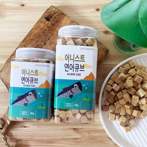 강아지간식 영양간식 펫간식 동결건조 연어큐브 150g