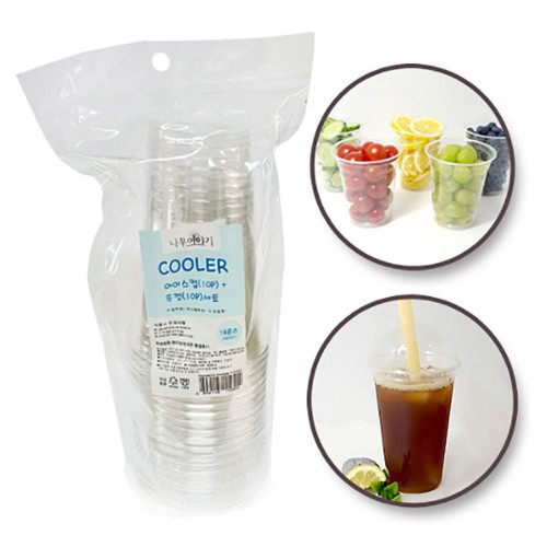 영스타 16온스 아이스컵 뚜껑세트10P 480ml 9554