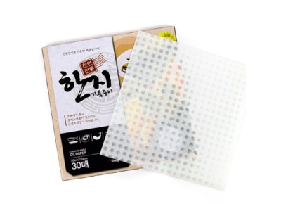 튀김요리 천연재료 기름페이퍼 음식한지종이 대