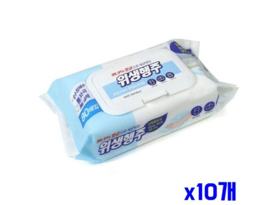 엠보싱패턴 행주티슈 80매 x10개