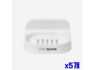 접시형 디자인 흡착 사각 비누대 소 x5개 비누홀더