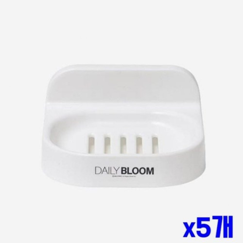 접시형 디자인 흡착 사각 비누대 소 x5개 비누홀더
