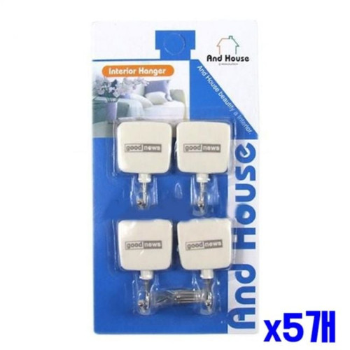 사각 심플 벽행거 4P x5개