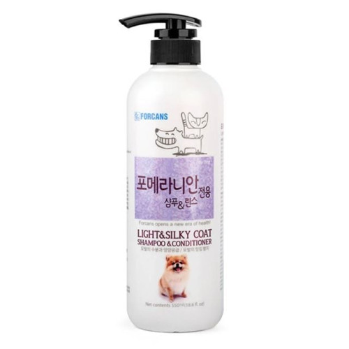 애견 피모 건강 포메라이안 전용 샴푸린스겸용 550ml