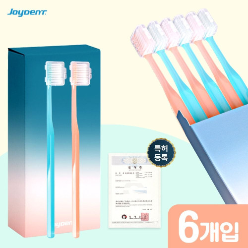 조이덴트 비비칫솔(엠보싱모) 6개입