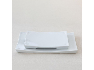 이천도자기 강백자 직사각접시 대 28cm