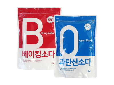 버블킹 베이킹소다1kg+과탄산소다 kg 세트