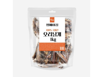 국산간식 멍메이징(오리날개/1kg)