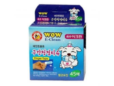 와우 이크린 구강청결티슈 45매