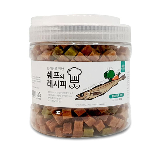 코코브라운 펫슐랭 쉐프의 레시피 황태육포트릿 800g