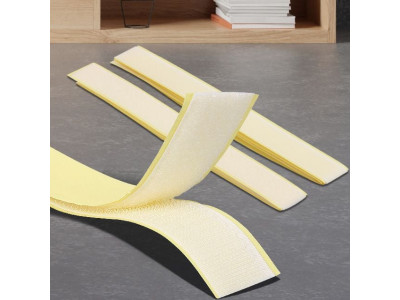 부착 테이프 100cm/찍찍이테이프 양면 부착 부직포 천