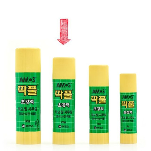 아모스 고체풀 25g 大 딱풀 낱개 문구용풀