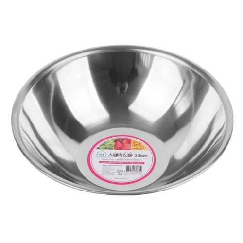 스텐 원형 믹싱볼-30cm 주방 조리 세척 대야 바가지