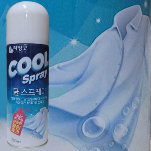 리빙굿 의류 쿨스프레이220ml 운동전후 취침전 청량감