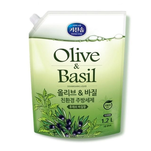 무궁화 올리브 바질 주방세제 1.2L 리필