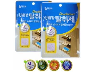 리빙굿 4가지향 신발장 냄새제거 탈취제 2개 방향제