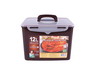 쿨맥시2 직사각밀폐용기 12L(갈색)