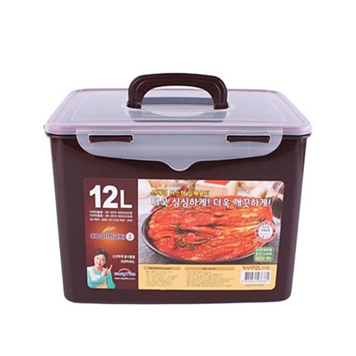 쿨맥시2 직사각밀폐용기 12L(갈색)