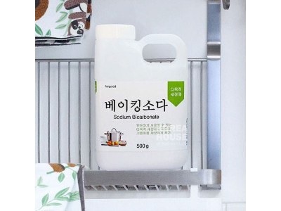 베이킹소다 용기 500g 4P 찌든때 설거지 과일세척
