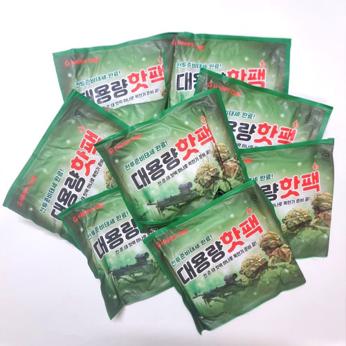 10개 따뜻한 핫팩 대용량 150g 전준태 18시간