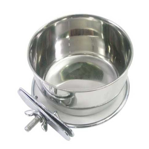 강아지 철장걸이 스텐 식기 10oz 1P 애견 급식 급수기