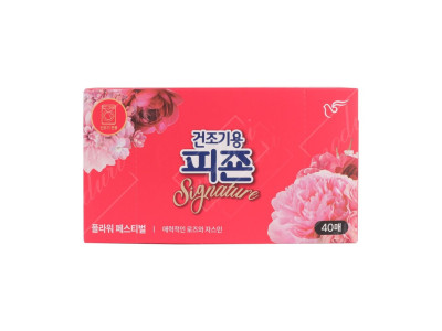 의류건조기용 피죤 플라워페스티벌 40매 시트형 섬유