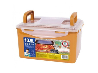 황토 밀폐용기 김치통 절임 냉장고 용기 반찬통 10.5L