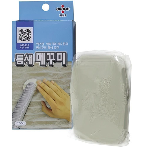 오공 틈새 메꾸미 배수 에어컨 구멍막기 벽구멍 메우기 크랙필러 퍼티 못