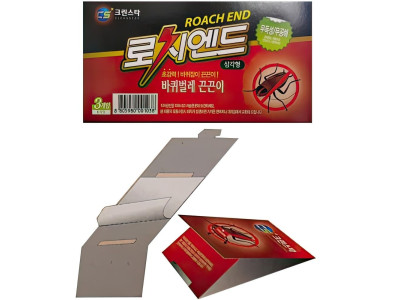 바퀴벌레 잡는 끈끈이 트랩 바퀴약 제거제 퇴치제 3개 살충약 없애는법