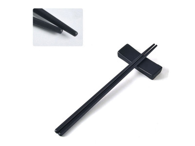 블랙 PC재질 한식 중식 육각 젓가락 24cm 1호