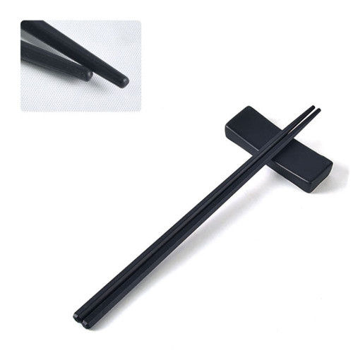 블랙 PC재질 한식 중식 육각 젓가락 24cm 1호