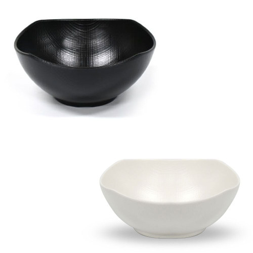 멜라민 한식 대접 라면그릇 덮밥그릇 21.6cm 7호 블랙