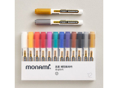 모나미 프로 페인트마카 12색
