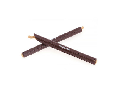 애니락 브라운 비닐 밀봉 스틱 클립 5호 130mm X10개