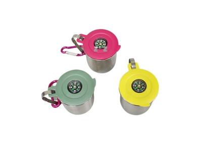 나침반 부착 등산 스텐 냉온 소주컵 3호 70ml