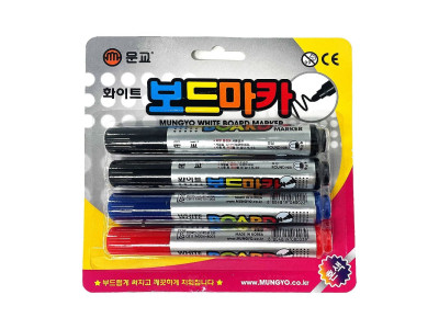 화이트보드용 마카펜 4p 세트