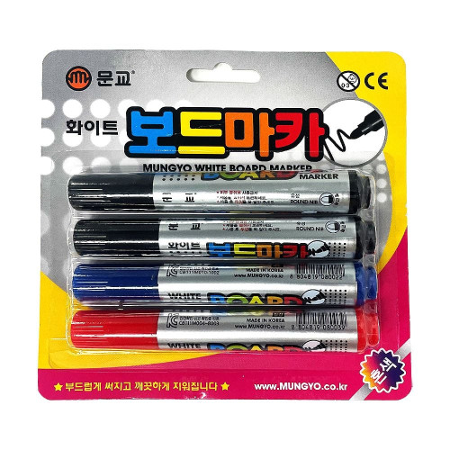 화이트보드용 마카펜 4p 세트
