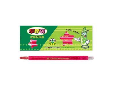 지구 투명이 낱색 색연필 채점펜(빨강 12자루)