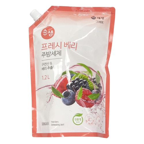 순샘 프레시 베리 주방세제 리필 1.2L - O