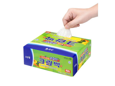 뽑아쓰는 손잡이형 봉투 35x45cm 100매 1P 크린백