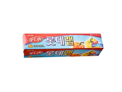 롯데랩 중형 25cmX50m 1P 주방랩 포장랩 일회용품